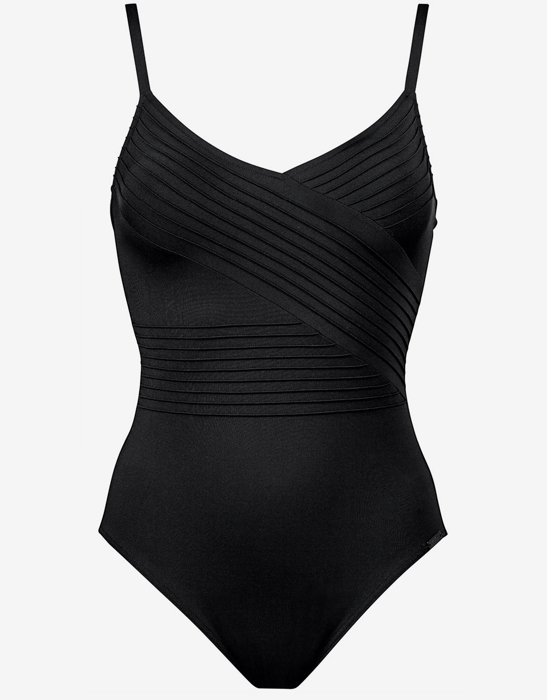 Softline Wrap Swimsuit - Black Maryan Mehlhorn - Maryan Mehlhorn dresses