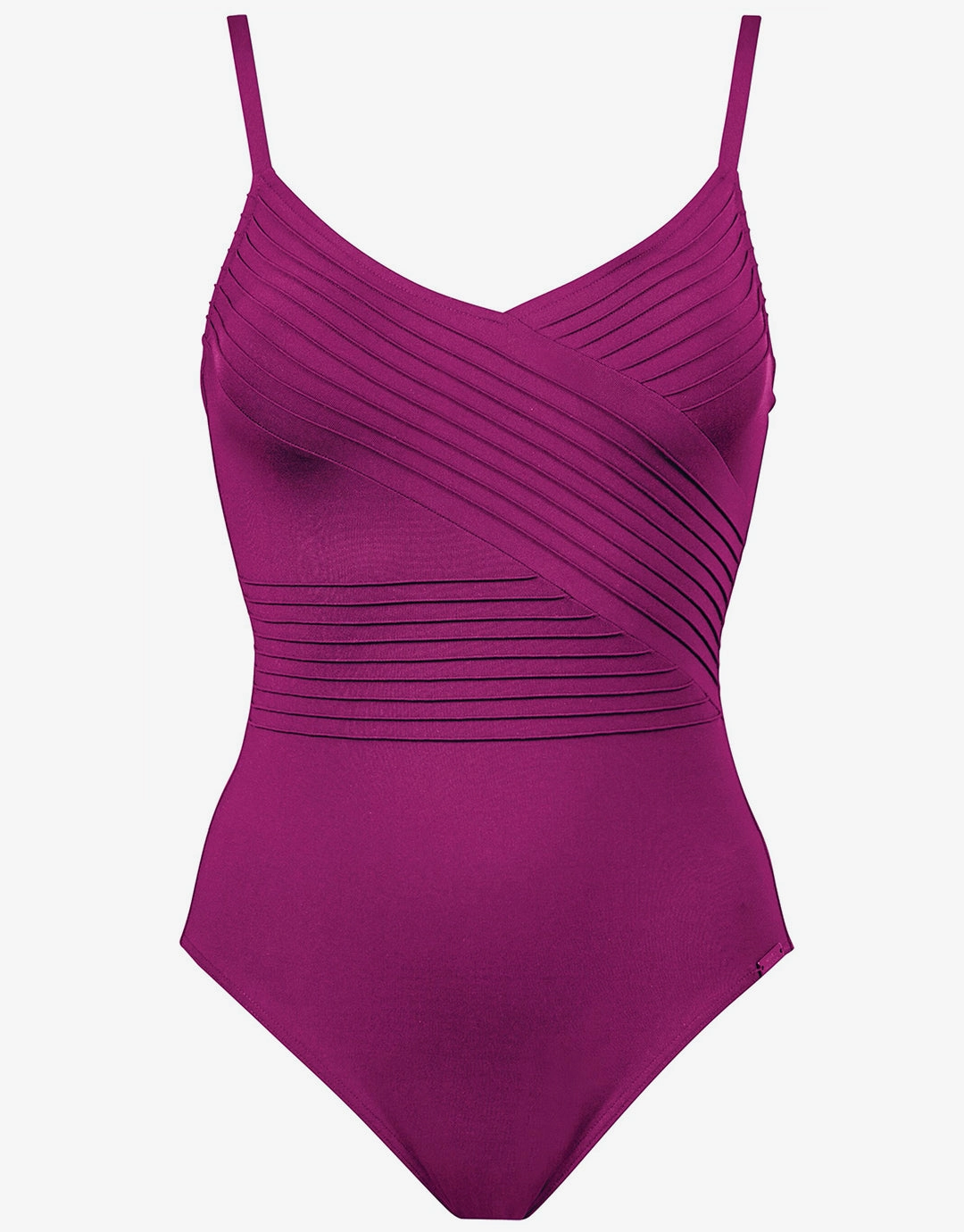 Softline Wrap Swimsuit - Magenta Maryan Mehlhorn - Maryan Mehlhorn dresses