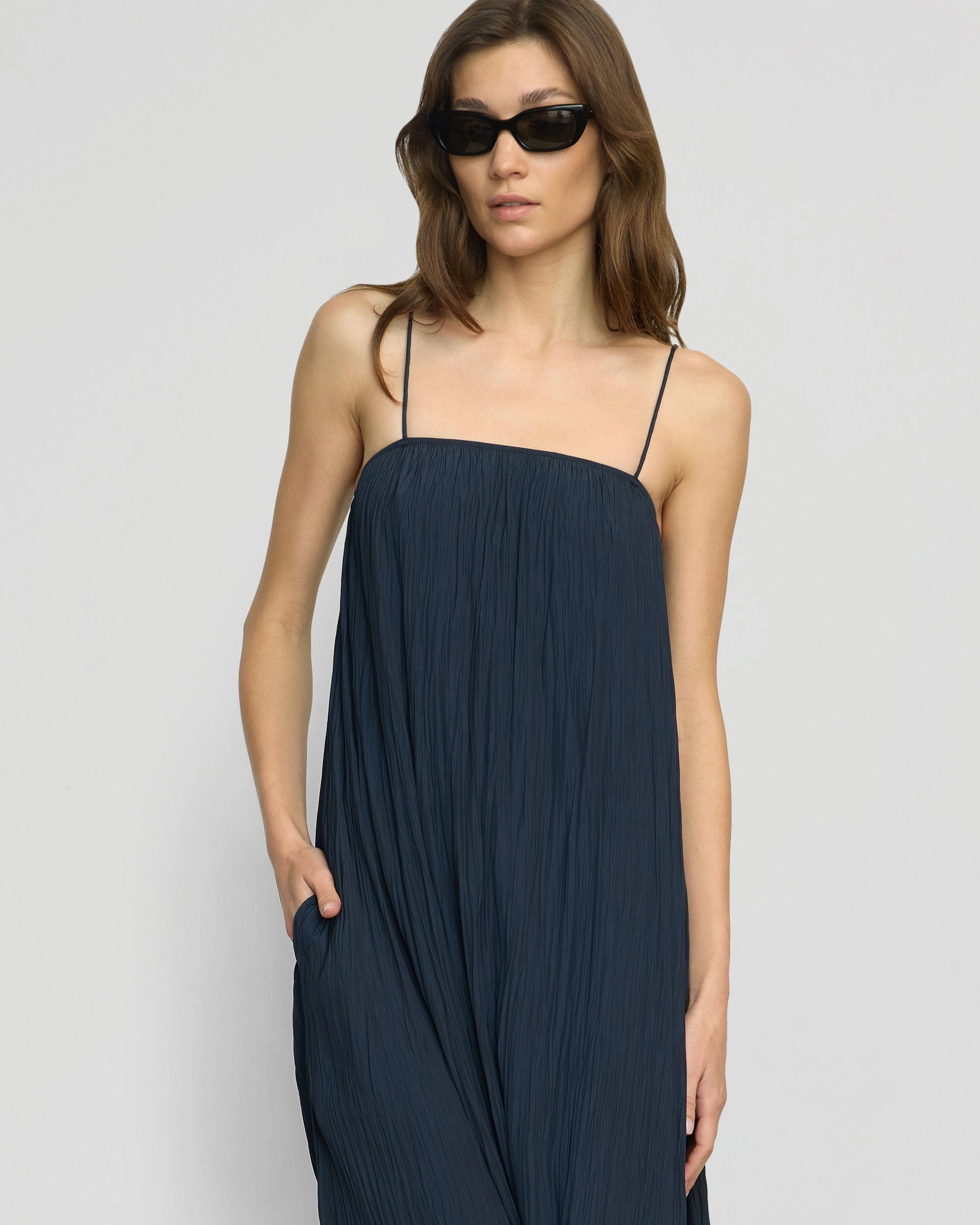 Solange Crinkled Maxi Dress