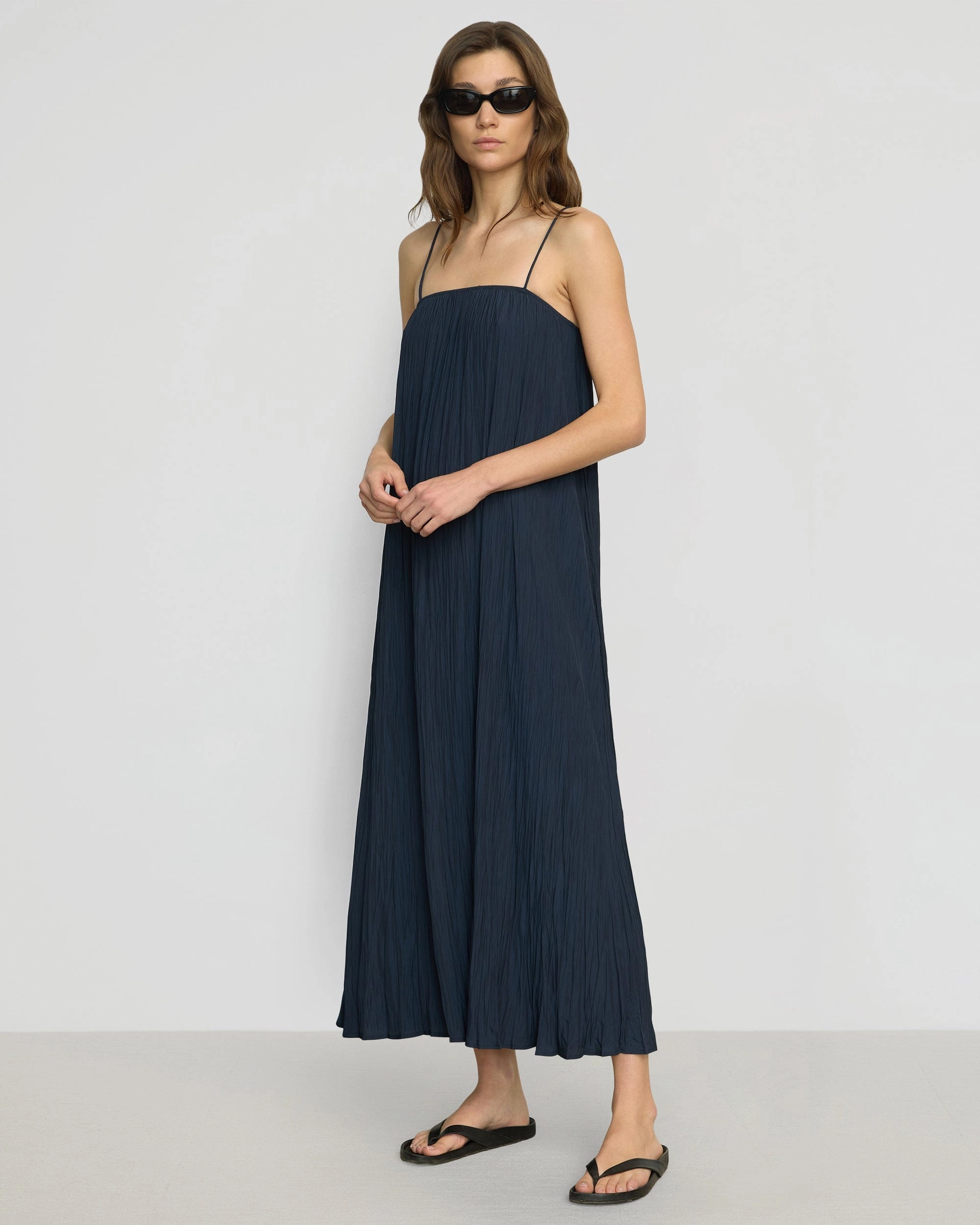 Solange Crinkled Maxi Dress