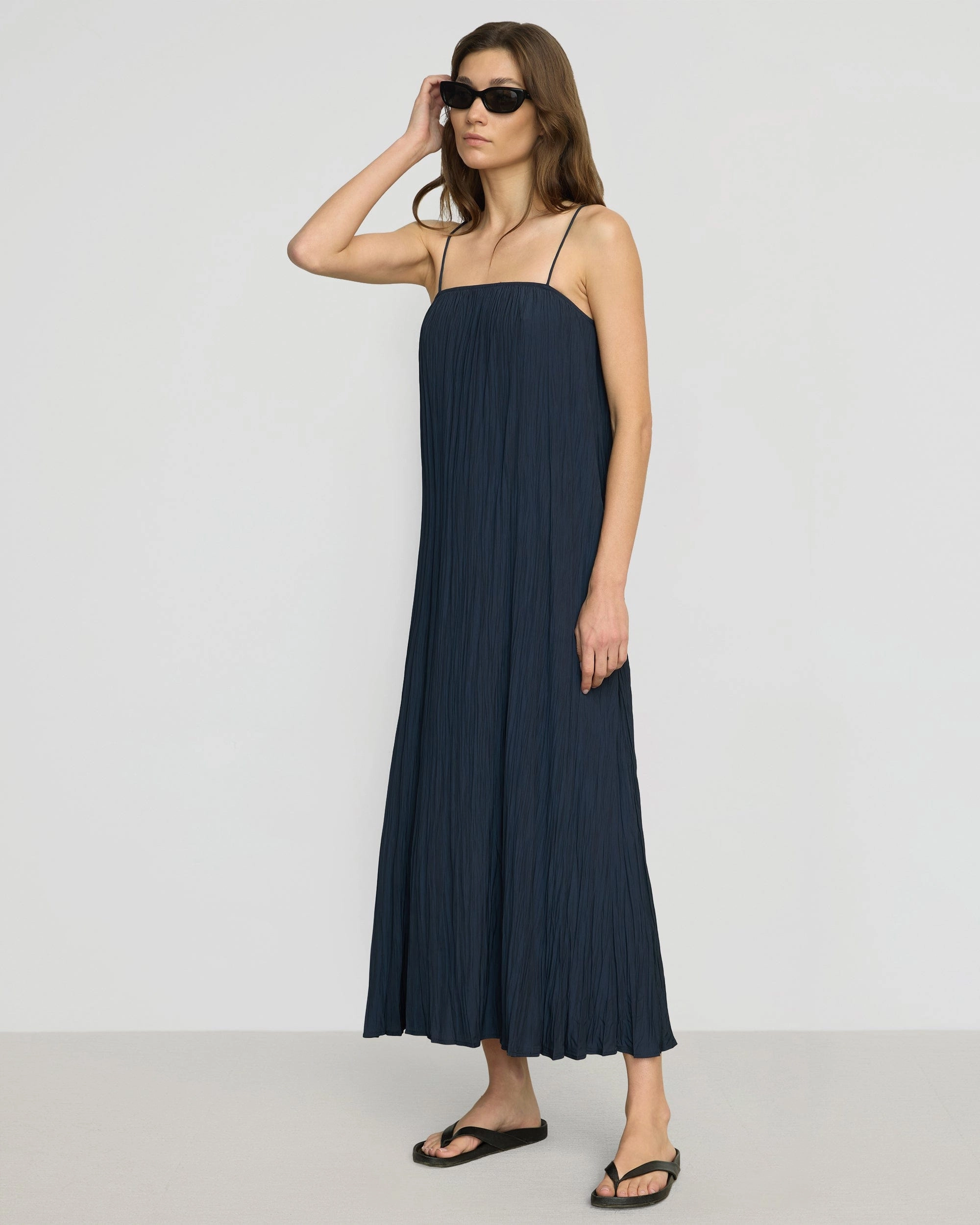 Solange Crinkled Maxi Dress