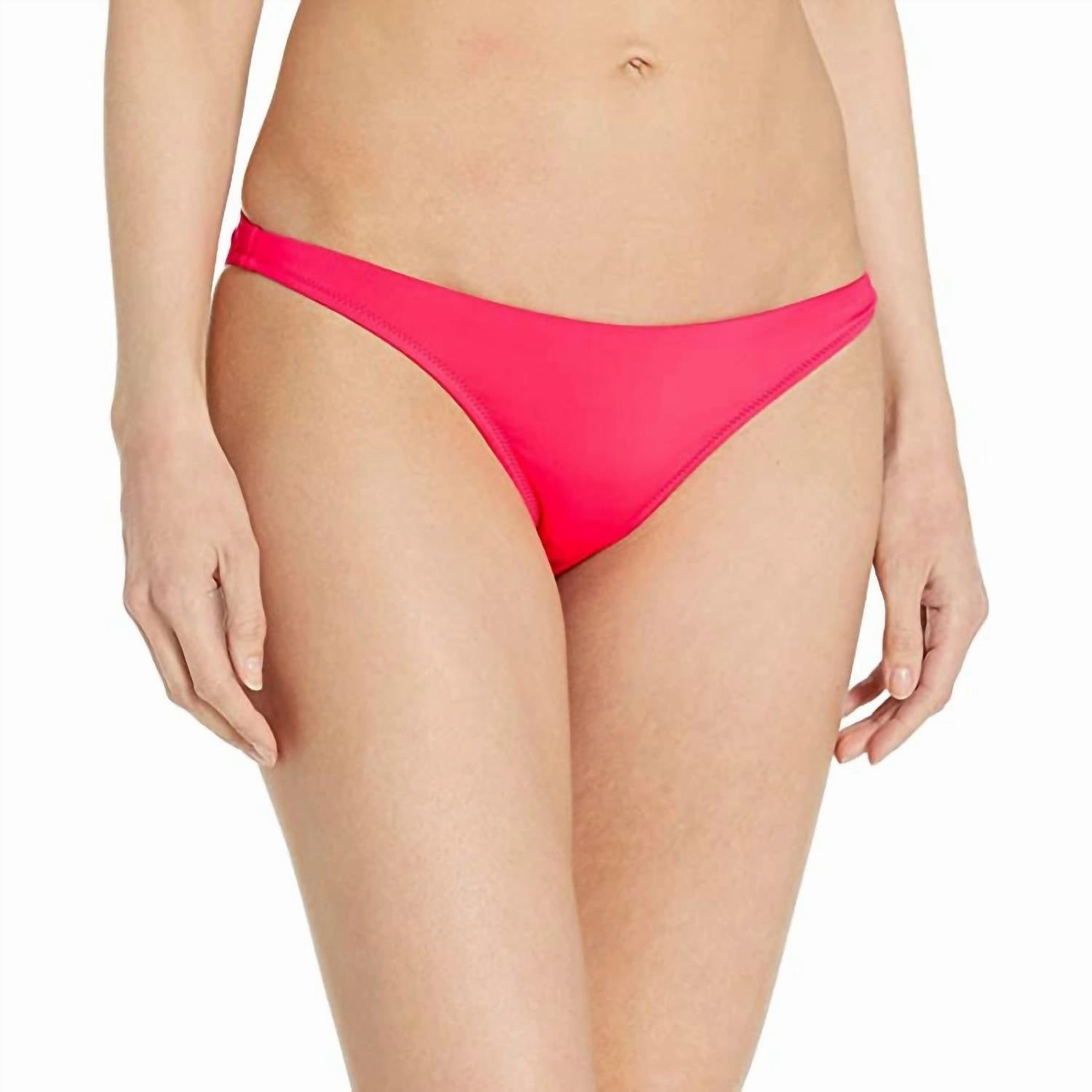 Solid St. Lucia Bikini Bottom In Candy Swim Womens - scoop neck swimsuits