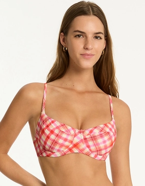 Somerset Balconette Bikini Top - Pink Swim Womens - beachwear discount