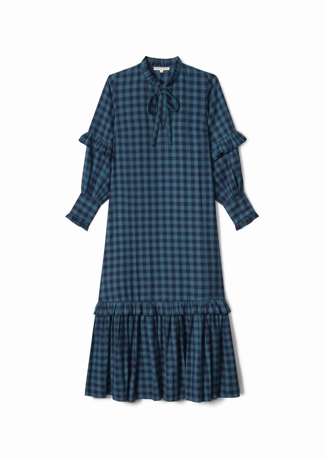 Sophia Dress In Blue/black