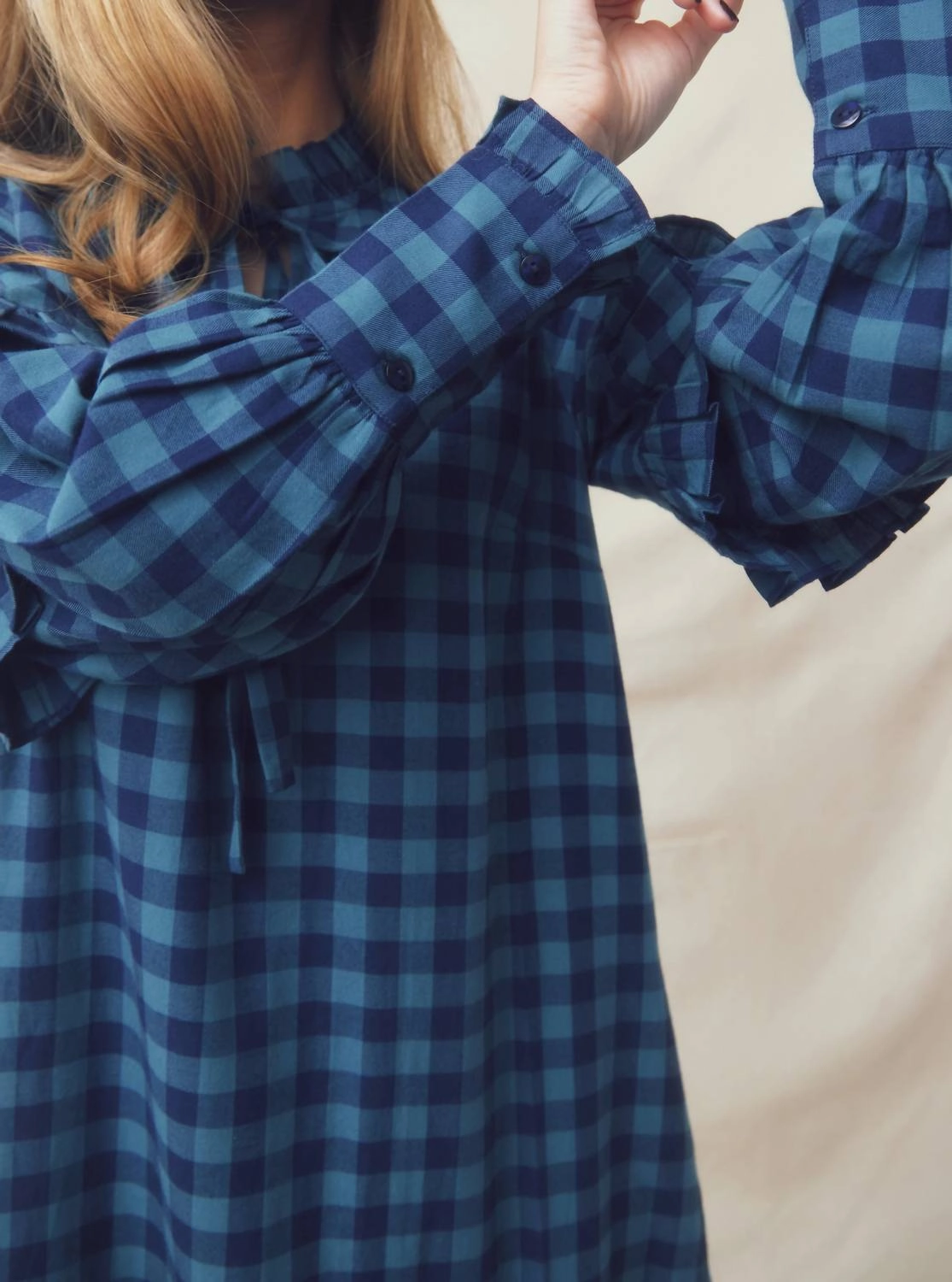 Sophia Dress In Blue/black