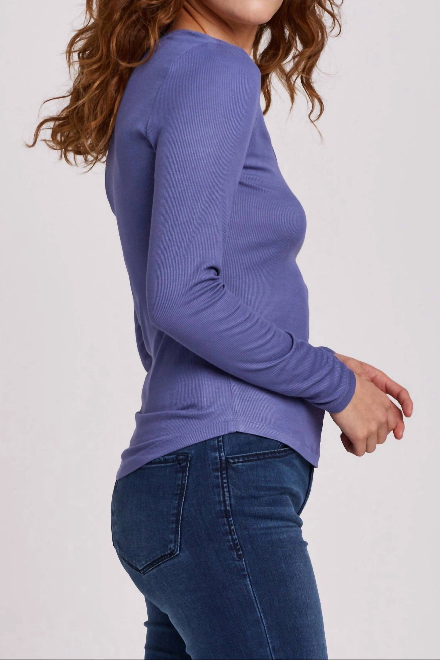 Sophie Rib Tee In Twilight