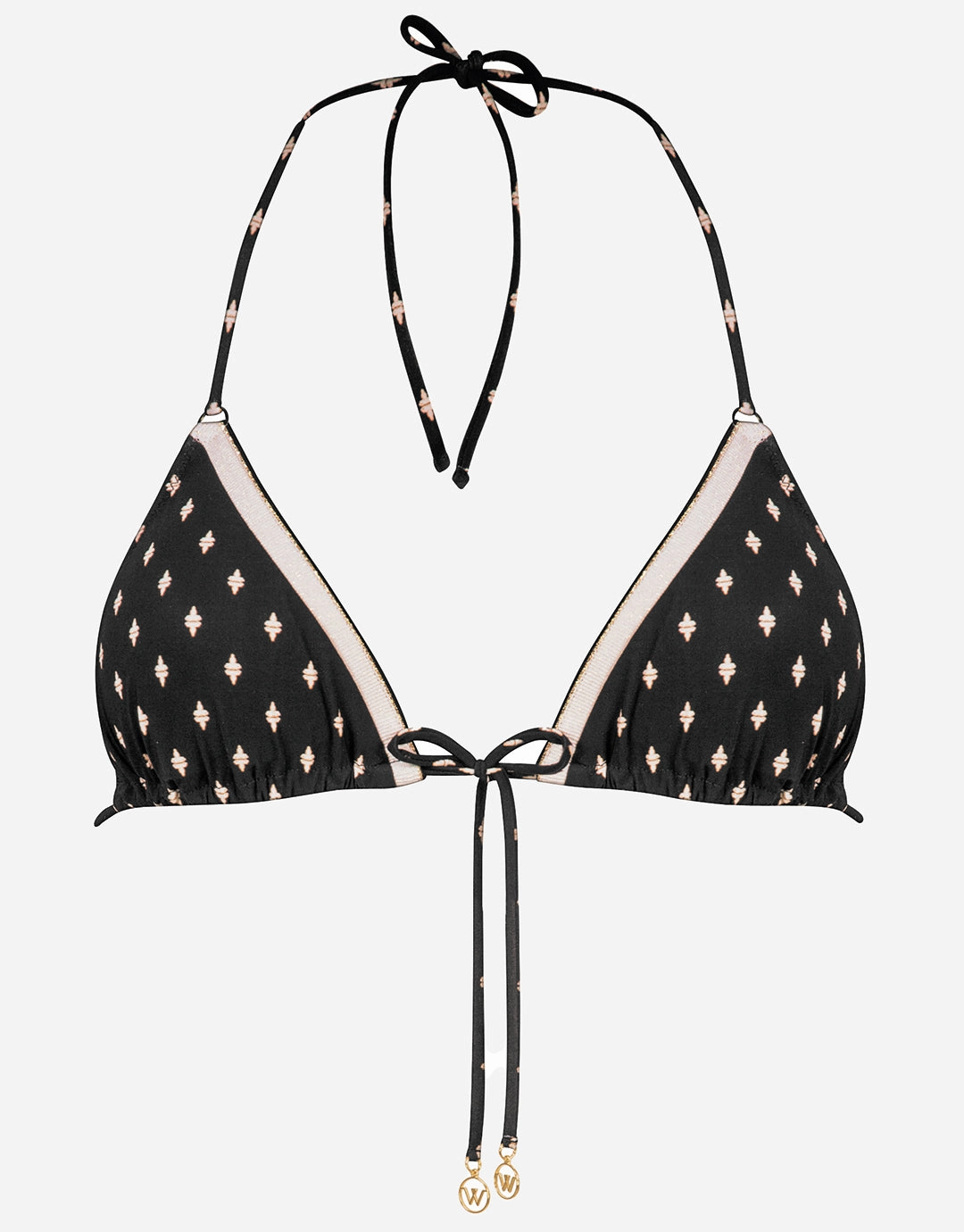 Soul Spots Triangle Bikini Top - Black Watercult - Watercult swimsuits sale