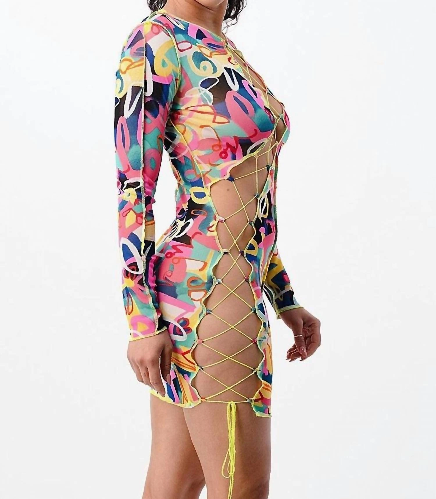 South Beach Nights Dress In Multicolor