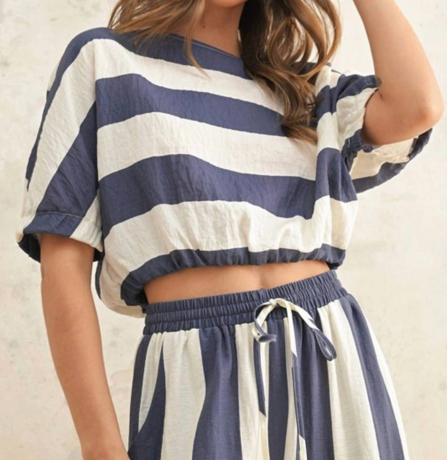 South Of France Top In Navy