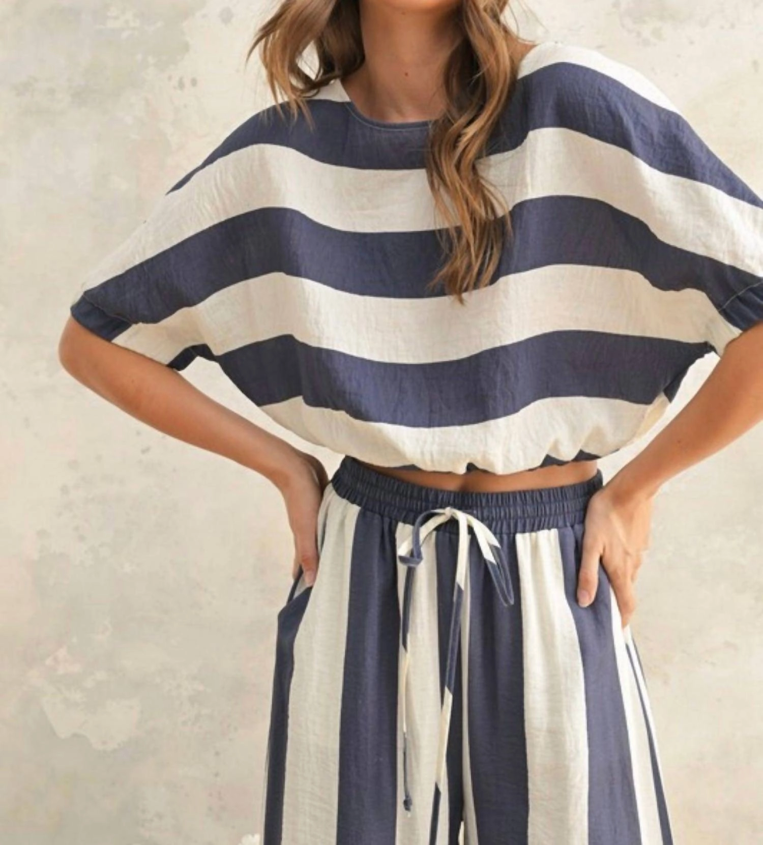 South Of France Top In Navy