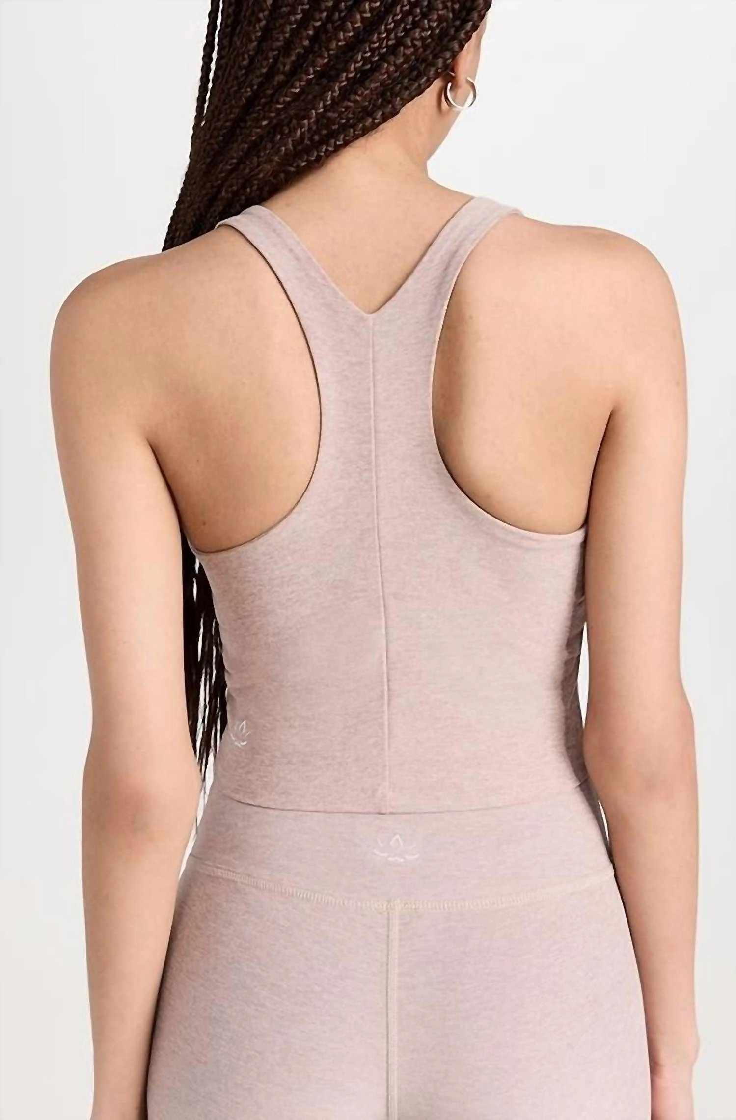 Spacedye Focus Cropped Tank In Chai