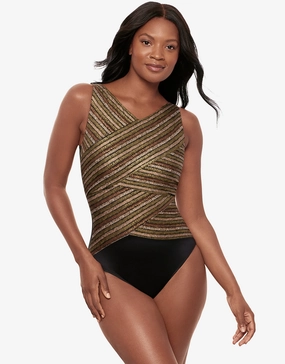 Sparkle Sands Brio Swimsuit - Black Multi Miraclesuit - Miraclesuit swimwear clearance