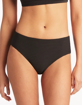 Spinnaker Mid Bikini Pant - Black Swim Womens - one-pieces cheap