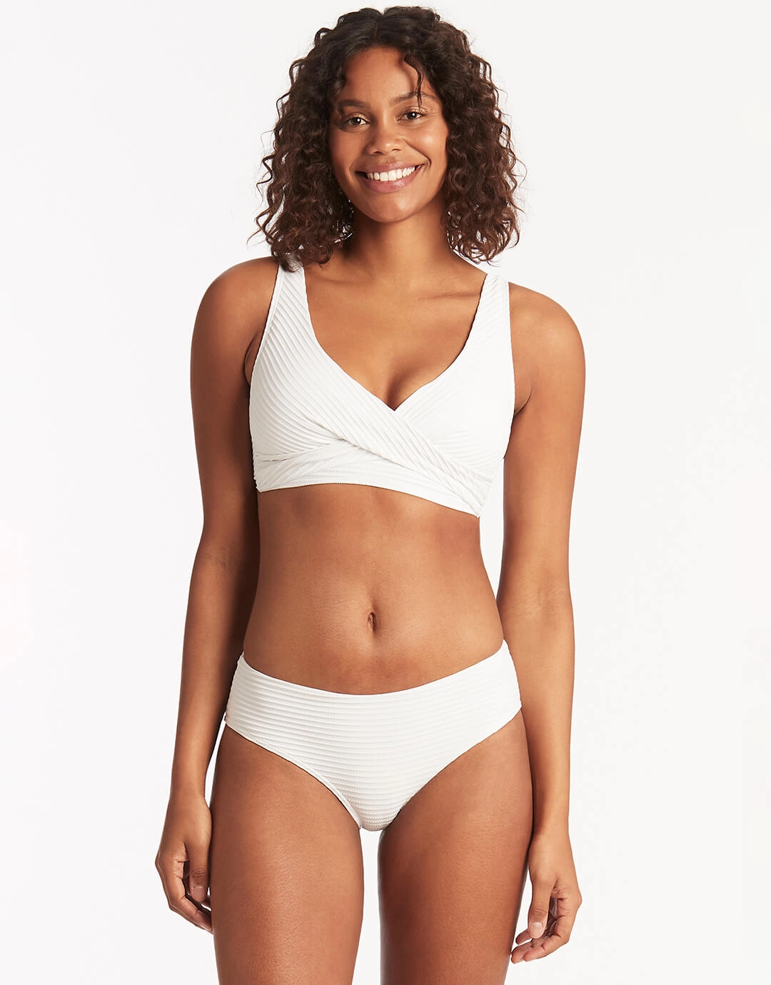 Spinnaker Mid Bikini Pant - White