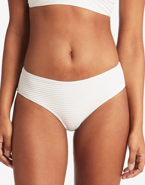 Spinnaker Mid Bikini Pant - White Sea Level - Sea Level swimwear clearance