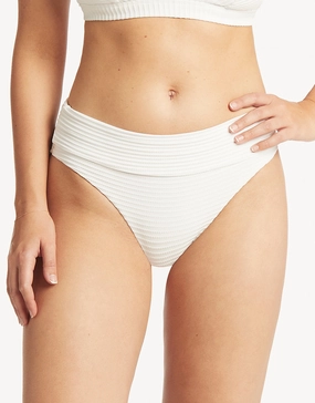 Spinnaker Roll Band Bikini Pant - White Sea Level - Sea Level swimwear clearance
