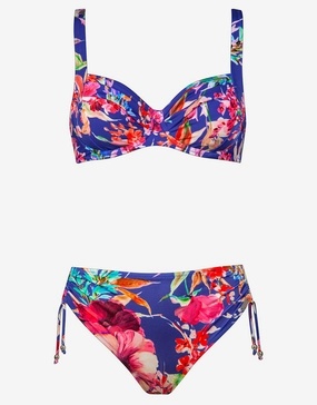 Spring Invite Underwired Bikini Set - Lilac Flowers Swim Womens - one-pieces cheap