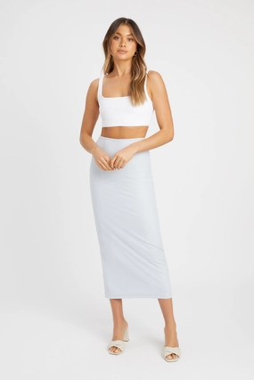 Staple Rib Midi Skirt womens jeans online discount
