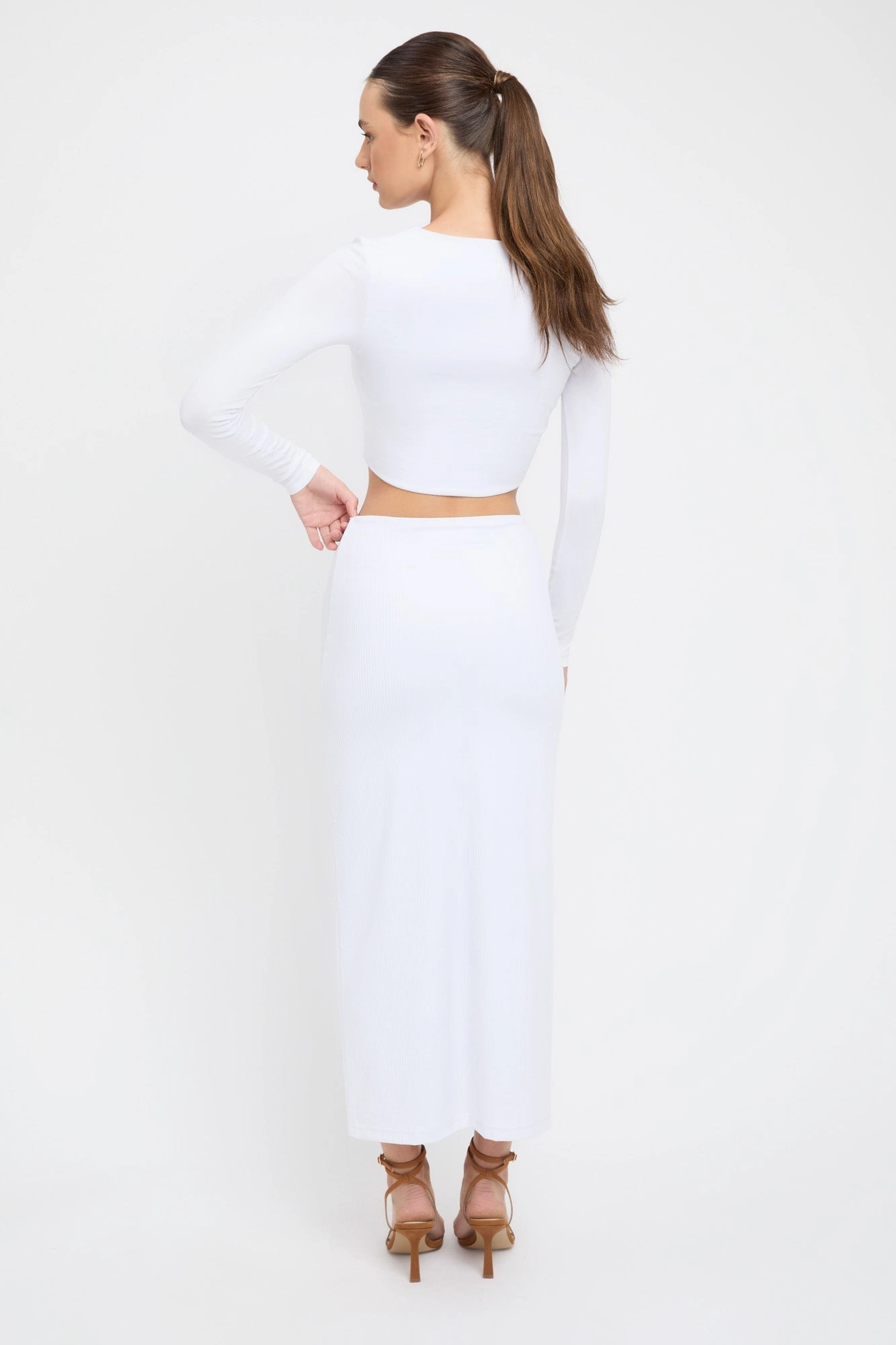 Staple Rib Midi Skirt