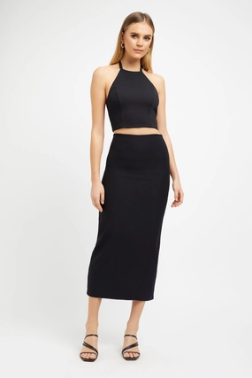 Staple Rib Midi Skirt womens leggings best offer