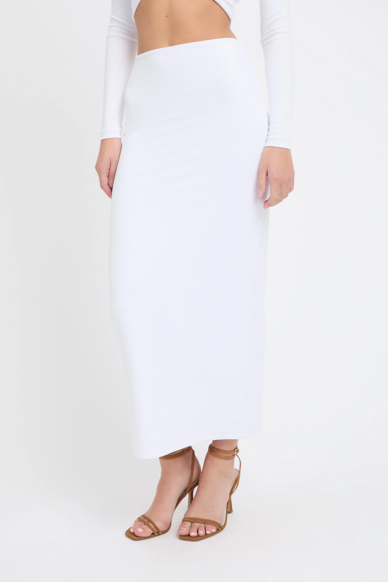 Staple Rib Midi Skirt