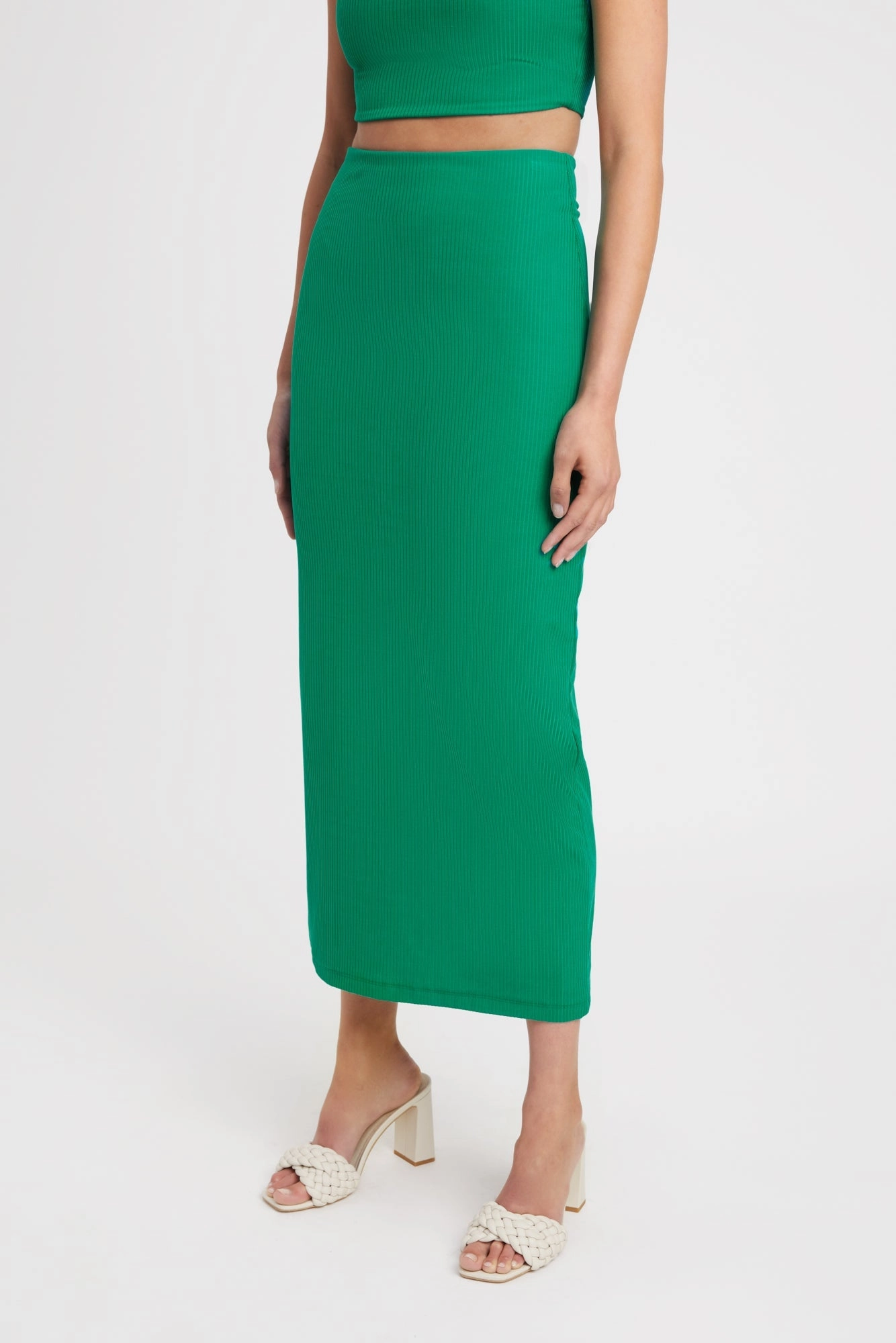 Staple Rib Midi Skirt