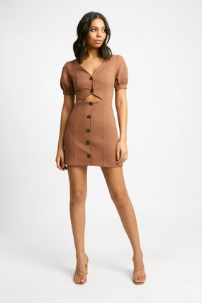 Stella Button Mini Dress formal dresses online