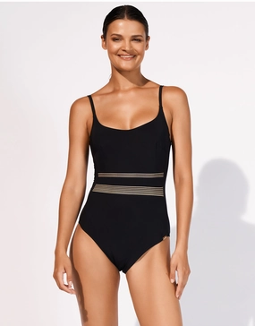 Stratum Underwired Swimsuit - Black Sand Swim Womens - monokinis best price