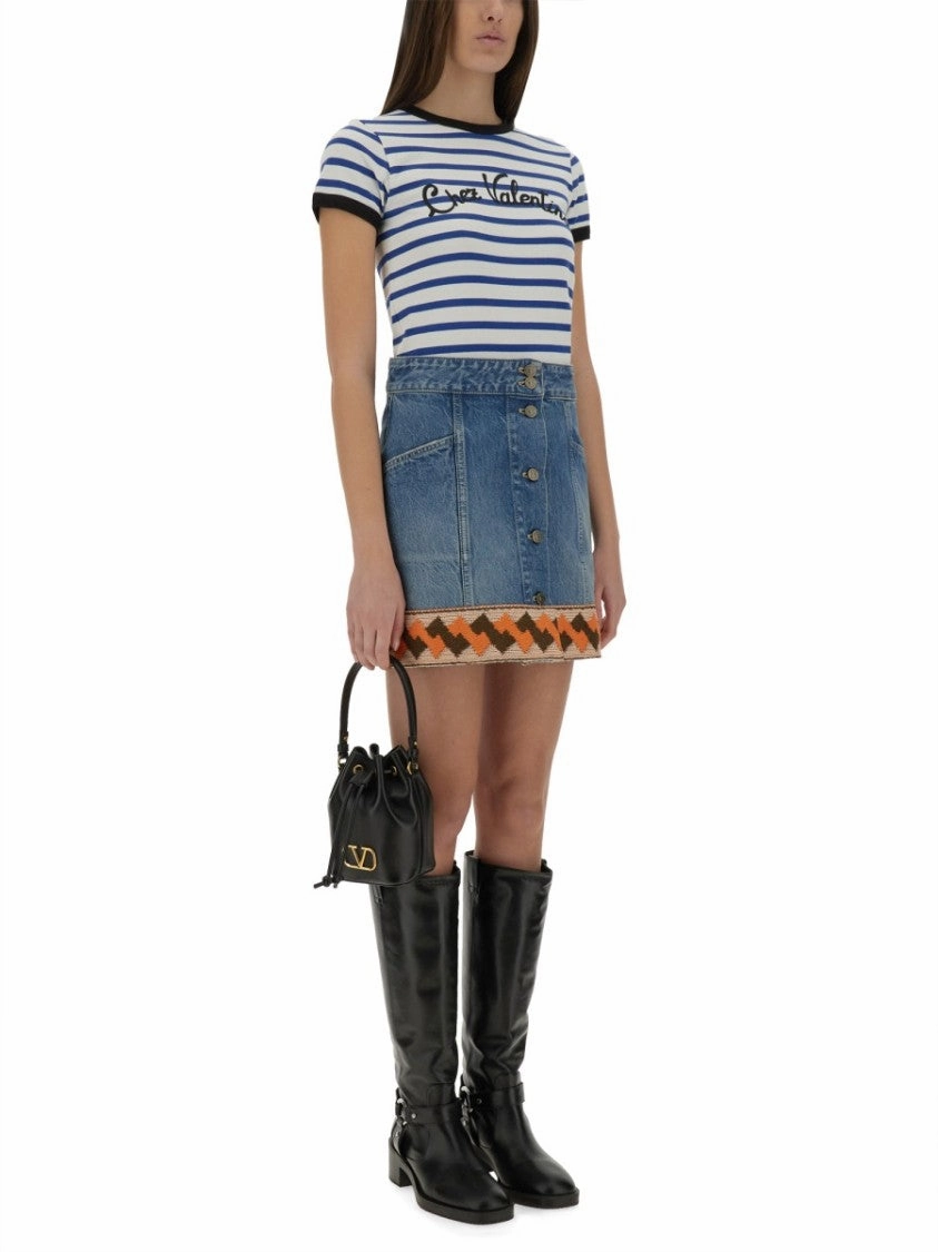 Striped Cotton Jersey T-Shirt