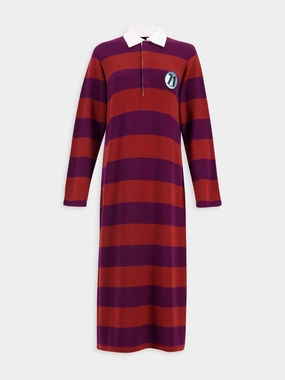 Sulfur Stripped Cashmere Polo Dress cocktail dresses cheap