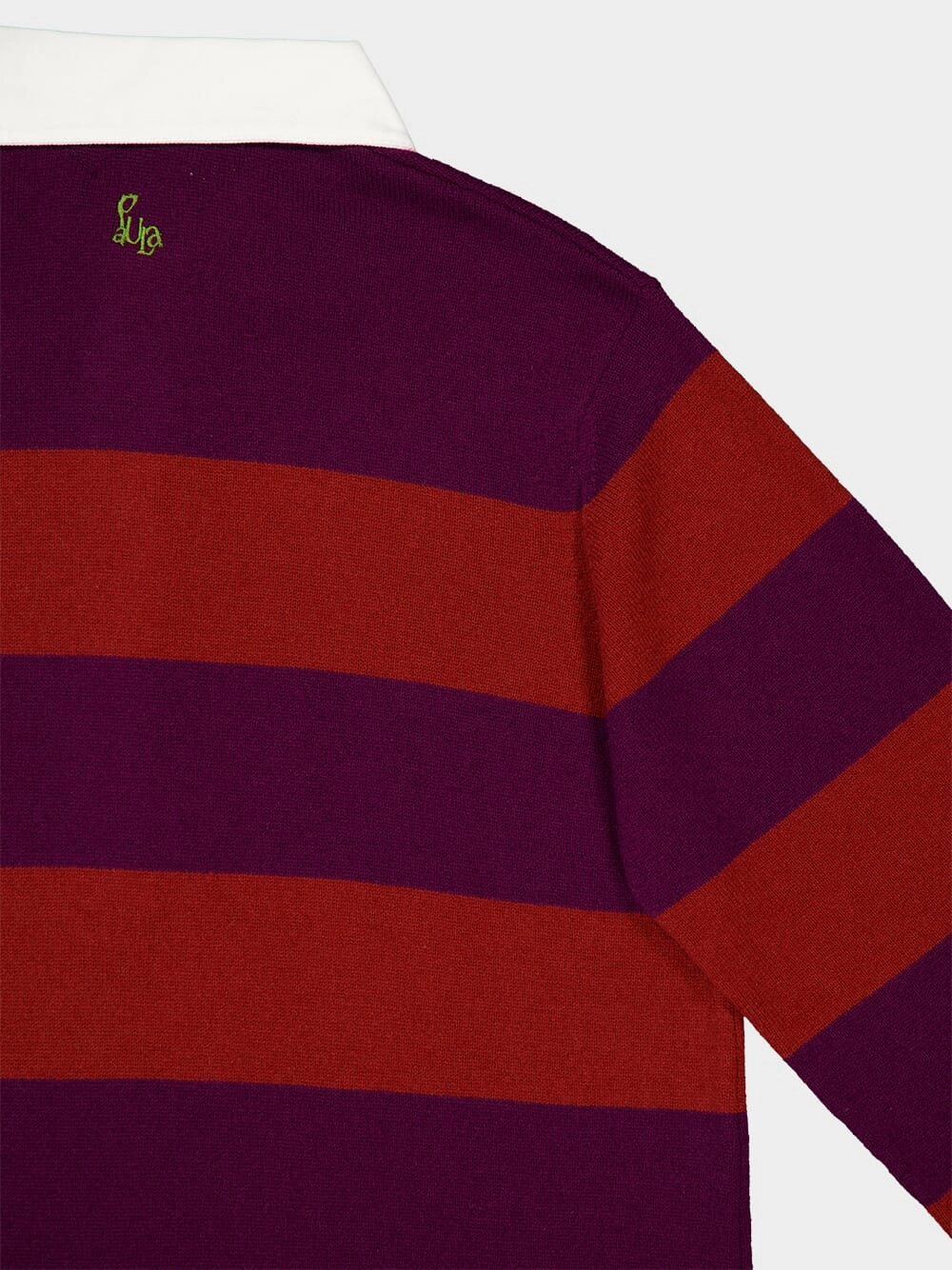 Sulfur Stripped Cashmere Polo Dress