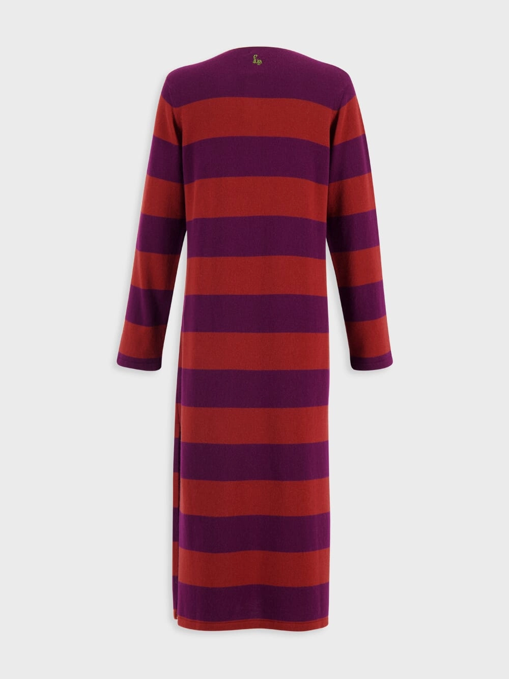 Sulfur Stripped Cashmere Polo Dress