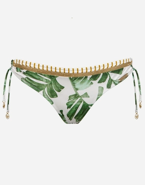 Summer Duo Tie Side Pant - Leafy Breeze Swim Womens - crochet bikinis sale