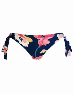 Summer Memoirs Loop Tie Hipster Pant - Indigo Swim Womens - crochet bikinis sale
