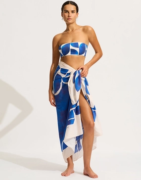 Sunray Sarong - Ultramarine Seafolly - Seafolly bikinis sale