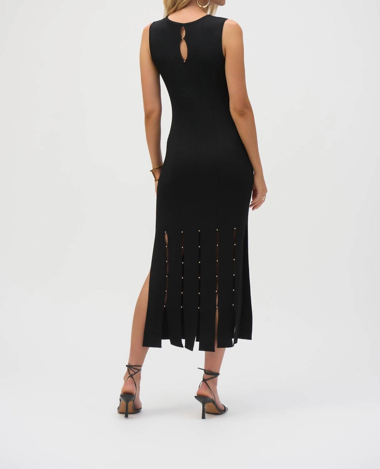 Sweater Dress Car Wash Hem In Black