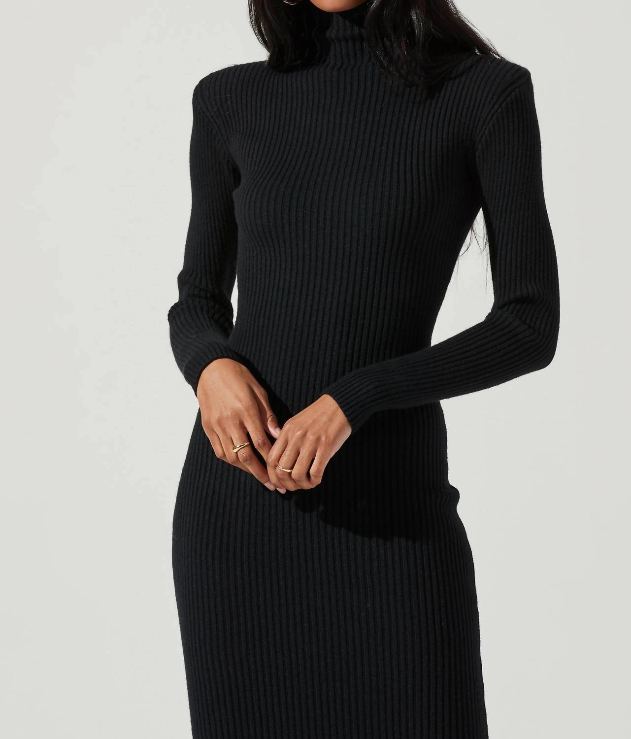 Sweater Dress In Black