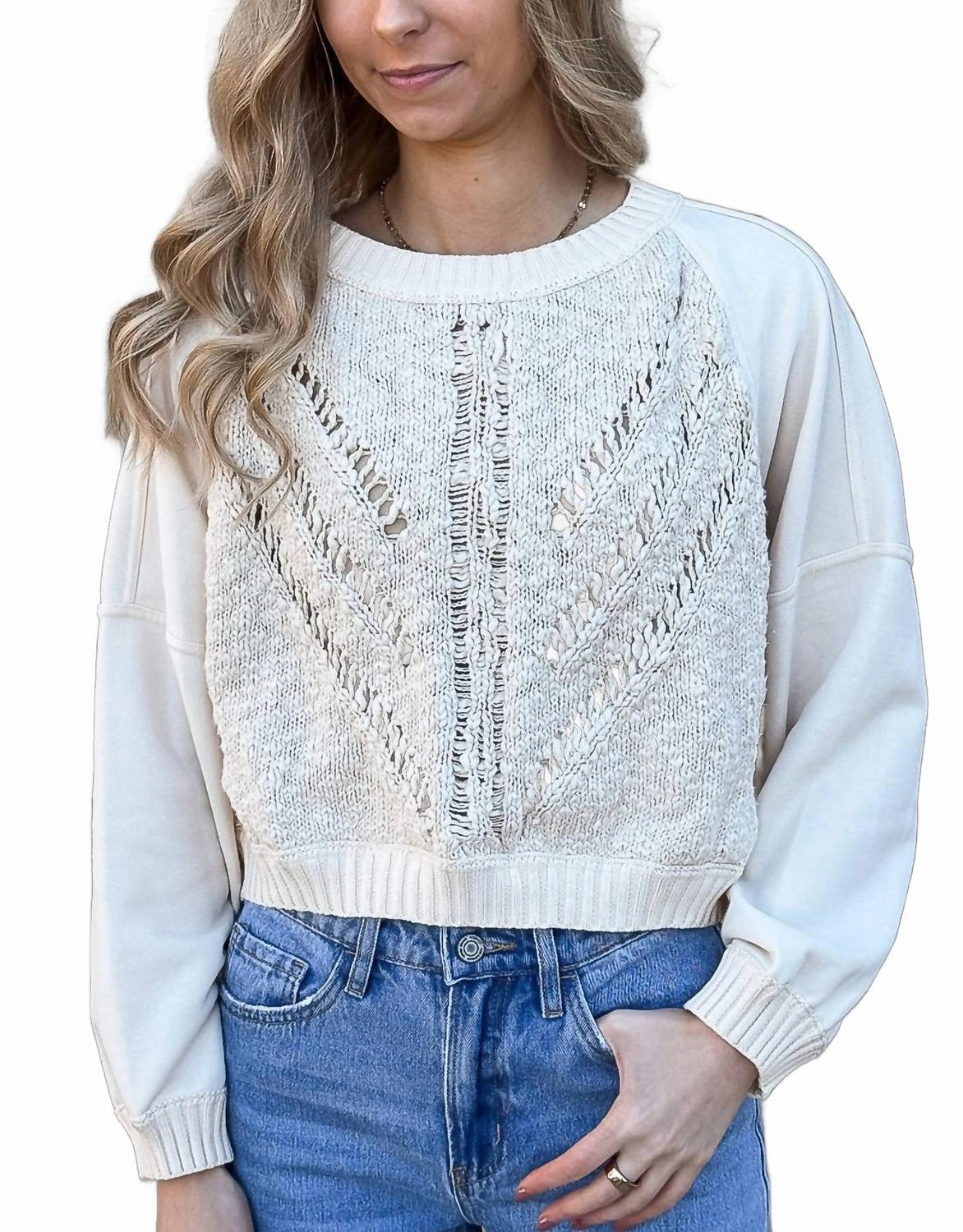 Sweetness Sweatshirt In Cream