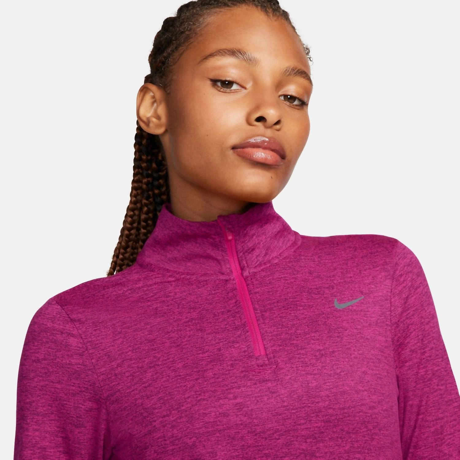 Swift Element Quarter Zip Top In Pink