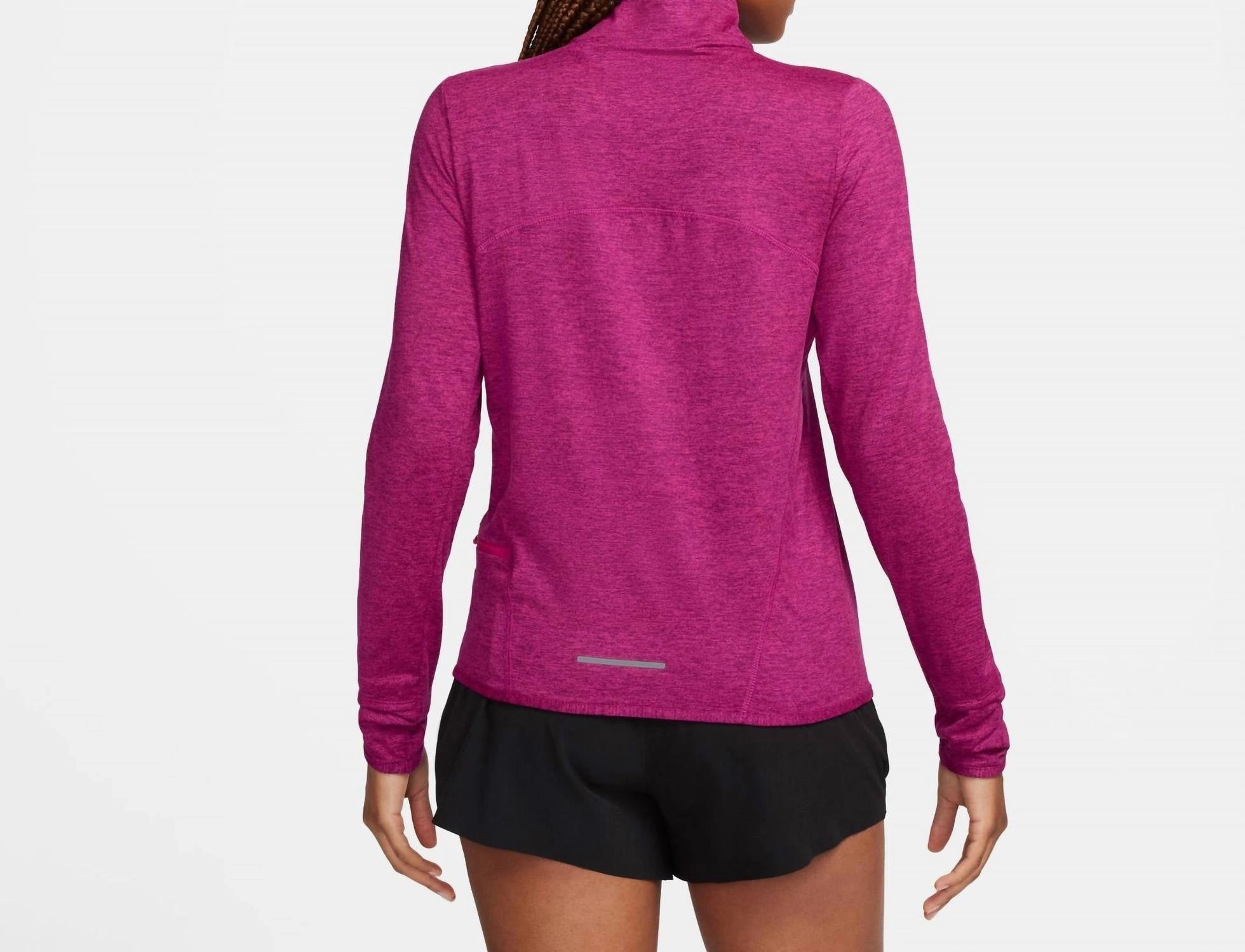 Swift Element Quarter Zip Top In Pink