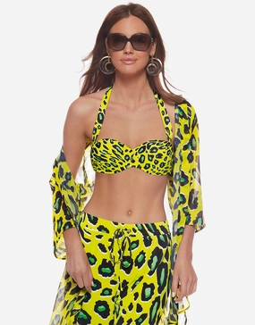 Syrah Bandeau Bikini Set - Yellow Roidal - Roidal activewear best price