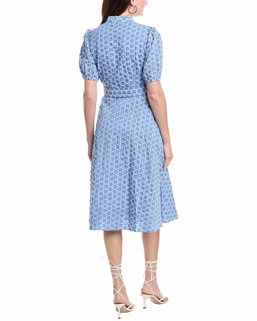 T Tahari Broderie Shirtdress