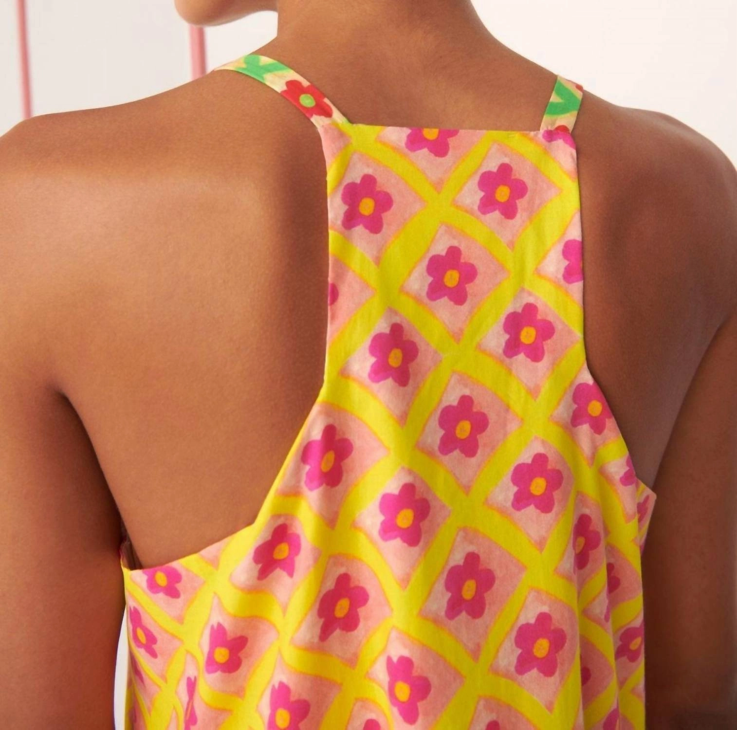 Tahaa Floral Pattern Maxi Dress In Multi