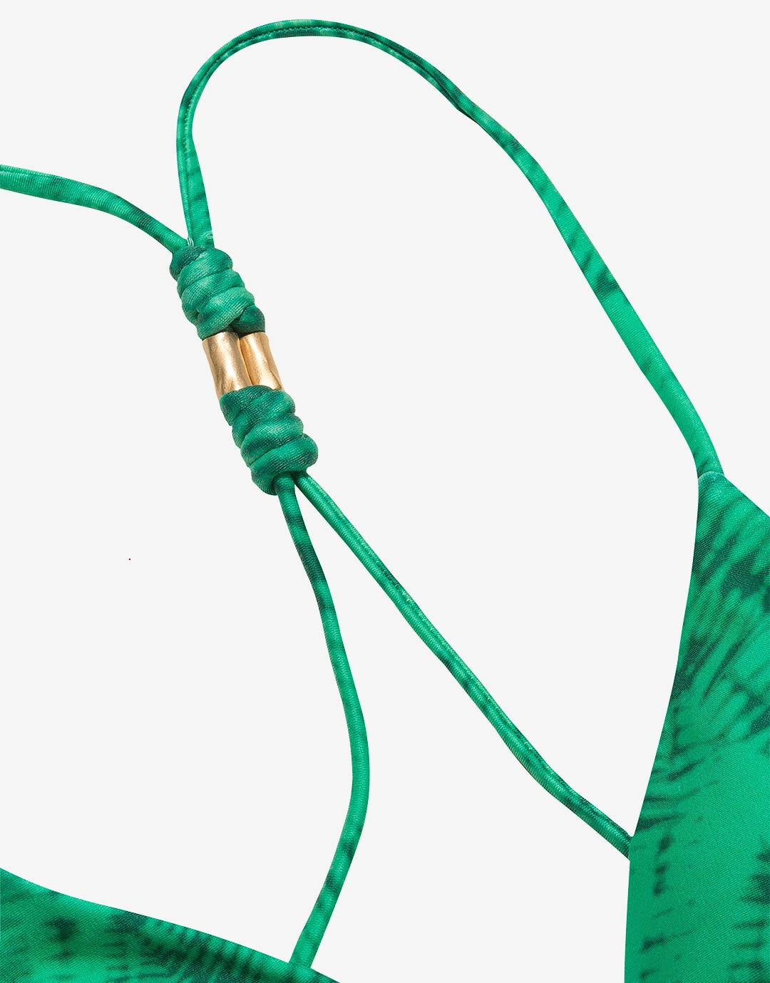 Tamale Jaque T-Back Tri Bikini Top - Green