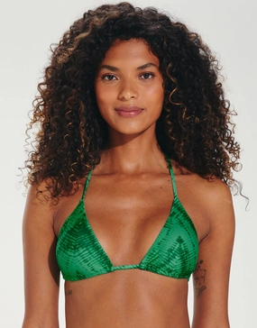 Tamale Jaque T-Back Tri Bikini Top - Green ViX Paula Hermanny - ViX swimwear outlet