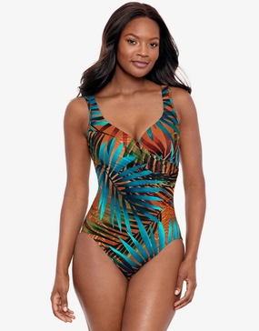 Tamara Tigre It's a Wrap Swimsuit - Multi Miraclesuit - Miraclesuit swimwear clearance