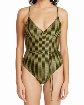 Tanya Taylor Dahlia One-Piece Swim Womens - tie-side bikinis