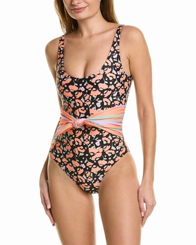 Tanya Taylor Daphne One-Piece Swim Womens - long sleeve swimwear