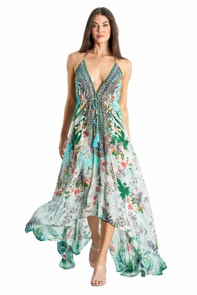 Taormina Halter Maxi Dress Swim Womens - push-up swimsuits cheap