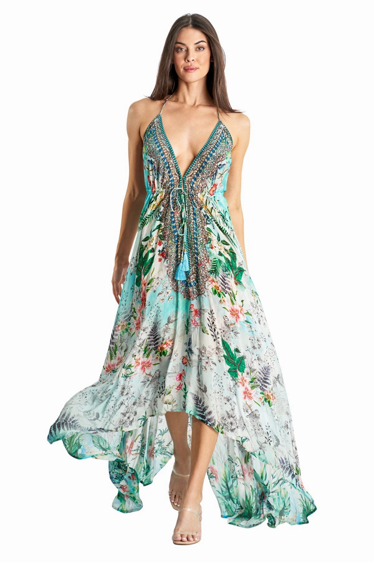 Taormina Halter Maxi Dress Swim Womens - push-up swimsuits cheap